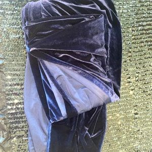 Lots of velvet dark deep blue cloth fabric PRICE DROP